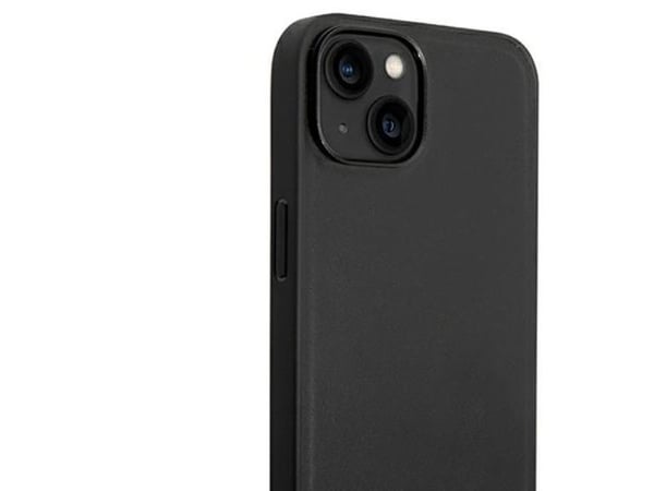 BMW BMHCP14M22PTDK deksel til iPhone 14 Plus 6,7" - svart/svart lærpräg tricolor