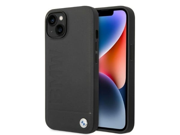BMW Case BMHMP14MSLLBK iPhone 14 Plus 6.7" black/black hardcase Signature Logo Imprint Magsafe