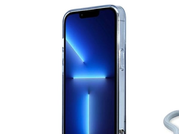 Guess GUHCP13LHTSGSB iPhone 13 Pro / 13 6,1" niebieski/blue hardcase Translucent Stap