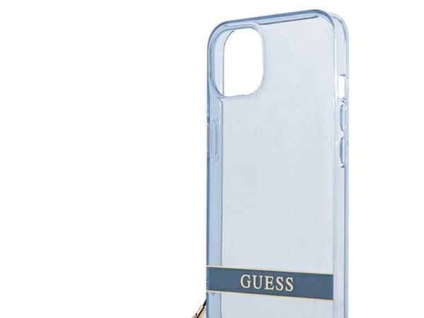 Guess GUHCP13SHTSGSB kovakotelo läpikuultava Stack iPhone 13 mini 5.4" sininen/sininen