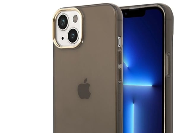 Guess hardt etui til iPhone 14 Plus 6,7" svart (translucent)