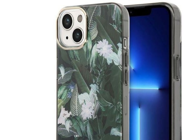 Guess GUHCP14MHGJGHA iPhone 14 Plus 6,7" grønn/grønn hardt etui Jungle Collection