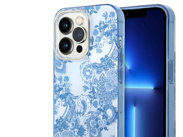 Guess GUHCP14XHGPLHB iPhone 14 Pro Max 6.7" blue/blue hardcase Porcelain Collection