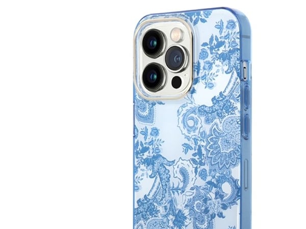 Guess GUHCP14XHGPLHB iPhone 14 Pro Max 6.7" blue/blue hardcase Porcelain Collection