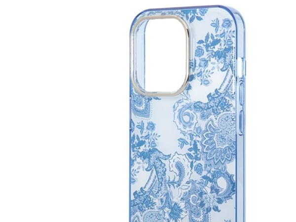 Guess GUHCP14XHGPLHB iPhone 14 Pro Max 6,7" hardcase Porcelain Collection - blå/blå