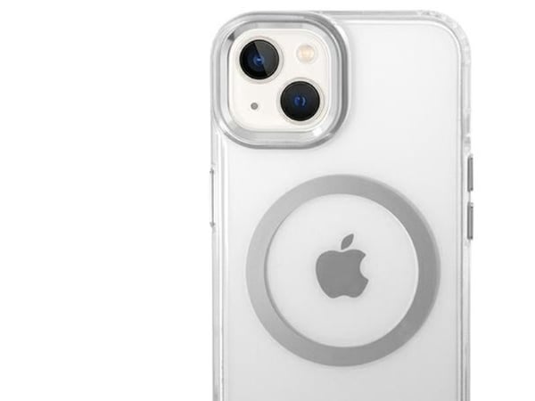 Guess GUHMP14MHTRMS iPhone 14 Plus 6,7" hårdskal - silver/silver metall-outline Magsafe