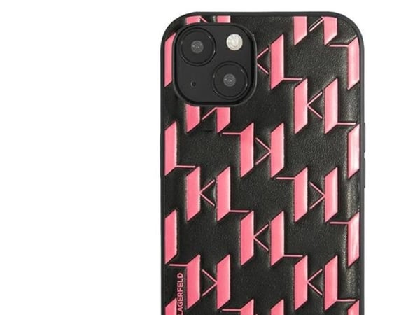 Karl Lagerfeld KLHCP13SMNMP1P iPhone 13 mini 5.4 hardt deksel rosa/rosa monogramplate