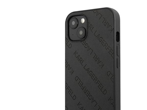 Karl Lagerfeld KLHCP13SPTLK iPhone 13 mini 5,4" harddeksel sort/sort perforert allover