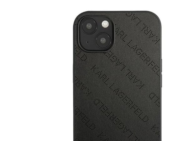 Karl Lagerfeld KLHCP13SPTLK iPhone 13 mini 5,4" harddeksel sort/sort perforert allover
