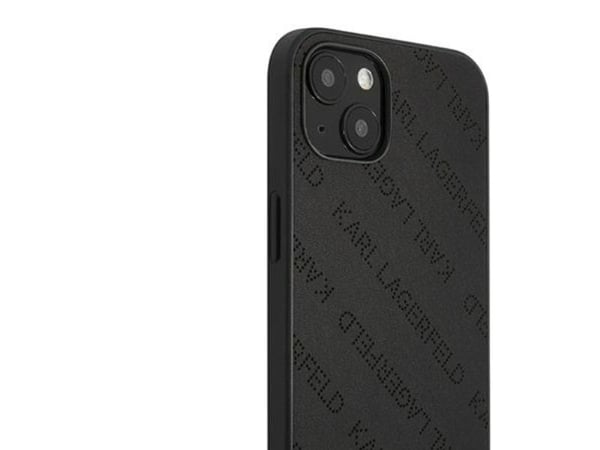 Karl Lagerfeld KLHCP13SPTLK iPhone 13 mini 5,4" harddeksel sort/sort perforert allover