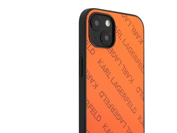 Karl Lagerfeld KLHCP13SPTLO hardcase til iPhone 13 mini 5,4" oransje/oransje perforert