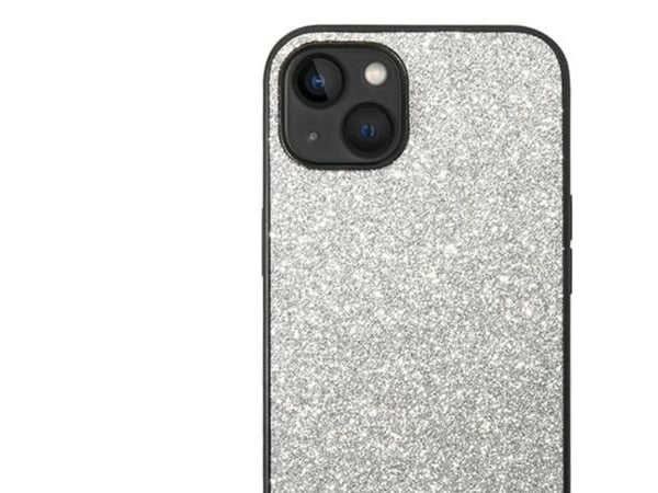 Karl Lagerfeld KLHCP14MG2ELS iPhone 14 Plus 6.7" kovakotelo hopea/hopea Glitter Plaque logo