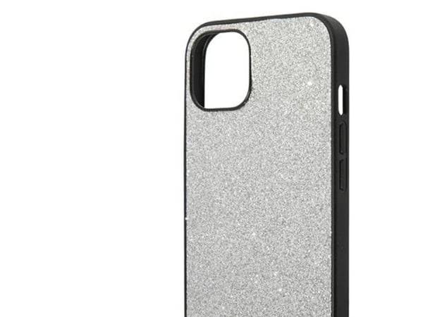 Karl Lagerfeld KLHCP14MG2ELS iPhone 14 Plus 6,7" hardcase sølv / sølv glitter plakettlogo