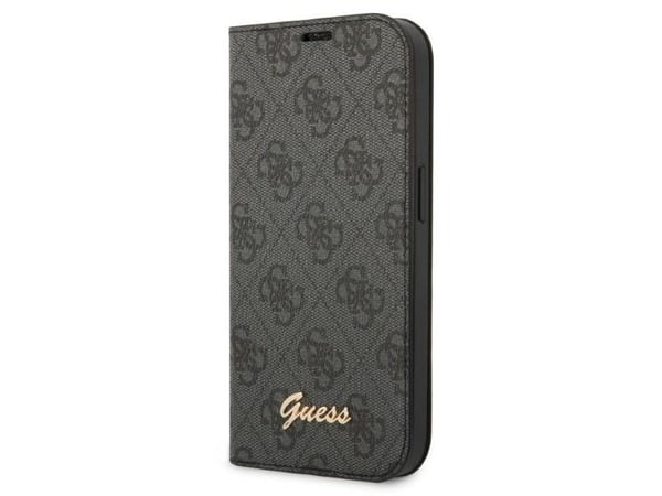 Guess GUBKP14XHG4SHK iPhone 14 Pro Max 6.7" black/black book 4G Vintage Gold Logo