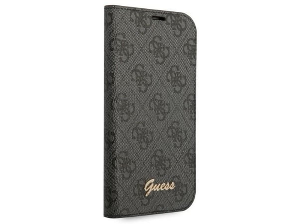 Guess GUBKP14XHG4SHK iPhone 14 Pro Max 6.7" black/black book 4G Vintage Gold Logo