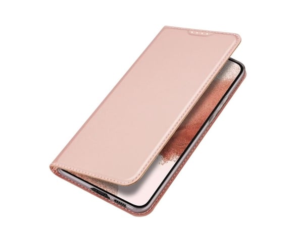 Dux Ducis Skin Pro-etui for Samsung Galaxy S23+ med klaff, kortholder og stativ - rosa