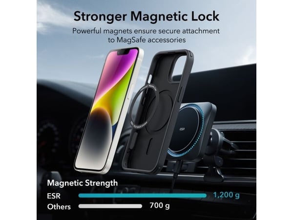ESR Classic Hybrid Halolock MagSafe-skal till iPhone 14 Plus - svart