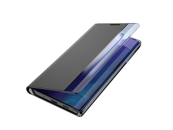 New Sleep Case-deksel for Samsung Galaxy S23+ med flipstativ - blå