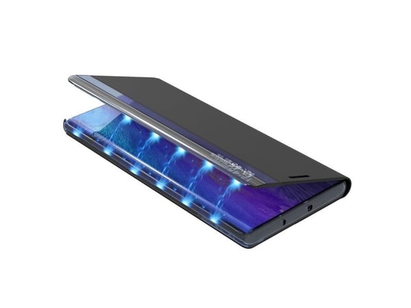 New Sleep Case-deksel for Samsung Galaxy S23+ med flipstativ - blå