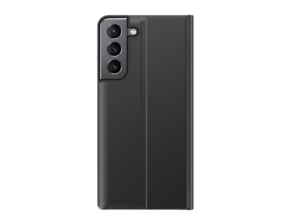 New Sleep Case-deksel for Samsung Galaxy S23+ med flip-stativ - svart