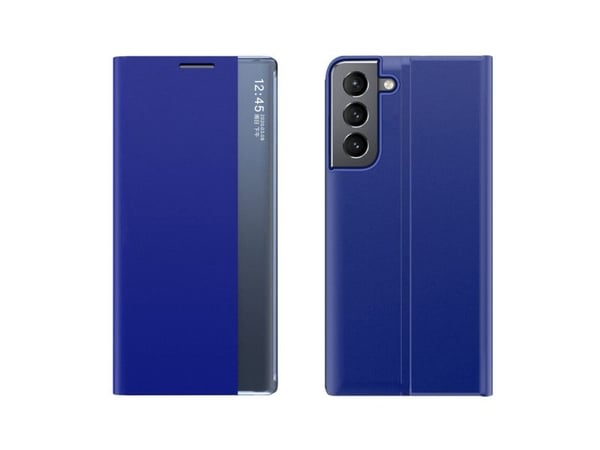 New Sleep Case til Samsung Galaxy S23-deksel med flip-stativ - blå