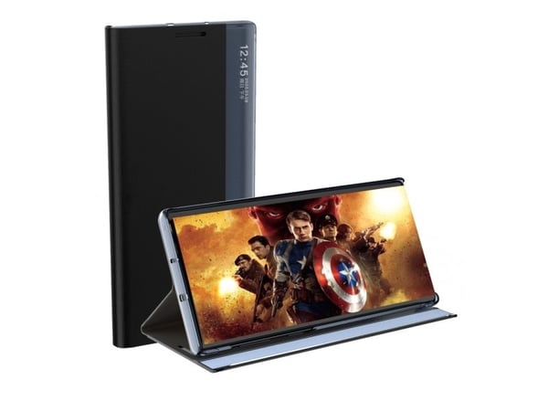New Sleep Case til Samsung Galaxy S23-deksel med flip-stativ - blå