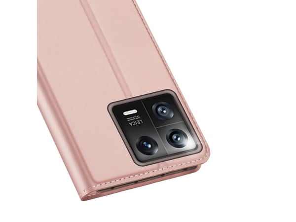 Dux Ducis Skin Pro-deksel til Xiaomi 13 - flip-kortlomme - stativ - rosa
