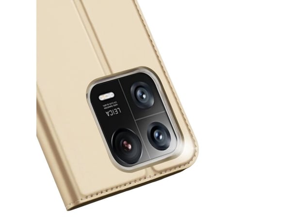 Dux Ducis Skin Pro-deksel Xiaomi 13 Pro flip-kortholder gull stativ