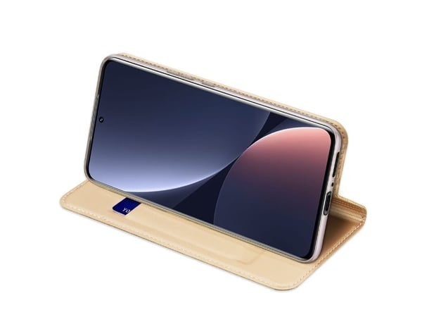 Dux Ducis Skin Pro-deksel Xiaomi 13 Pro flip-kortholder gull stativ