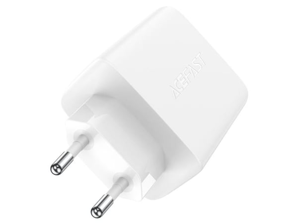 Acefast snabbladdare GaN (2x USB-C / USB-A) PPS / PD / QC4+ 65W vit (A41)