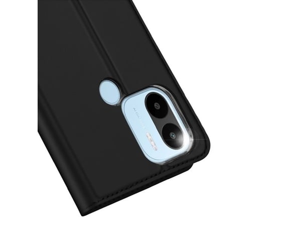Dux Ducis Skin Pro-etui for Xiaomi Redmi A1+ med flip-kortlomme og stativ, svart