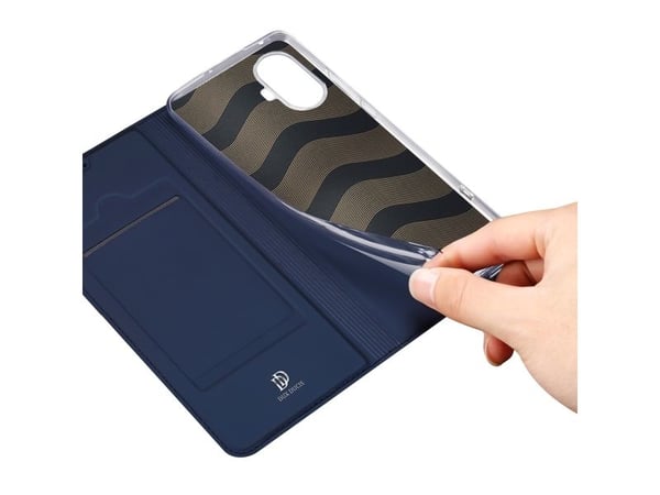Dux Ducis Skin Pro-deksel til Realme 10 Pro flip kortholder med stativ - blå