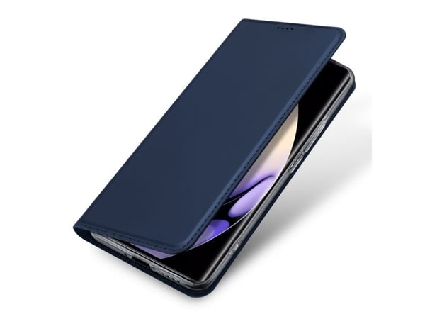 Dux Ducis Skin Pro-deksel for Realme 10 Pro+ flip cover kortholder stativ - blå