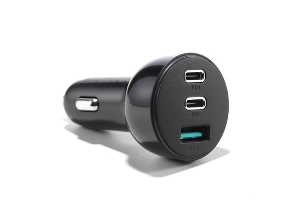 Joyroom autolaturi 70W 3 portilla: USB, 2 x USB C musta (JR-CL26)