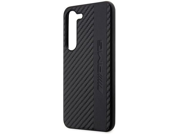 AMG AMHCS23SBLSCA S23 S911 hardt etui Carbon Stripe & Embossed – svart/svart