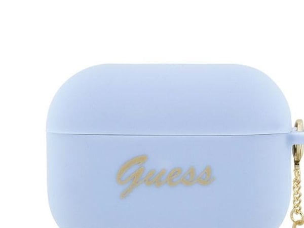 Guess GUAP2LSCHSB AirPods Pro 2 (2022/2023) dekla blå silikon Charm Heart Collection