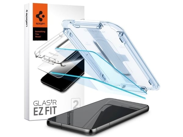 Spigen GLAS.tR EZ Fit - Skjermbeskyttelse for mobiltelefon - glass - for Samsung Galaxy S23