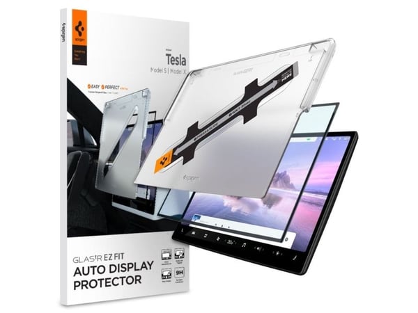 Beskyttelsesfilm Spigen Spigen Glass FC Tesla Model X 2022/ Model S 2021 "EZ FIT" herdet glass AGL04688