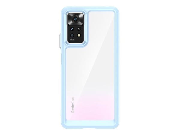 Outer Space-deksel til Xiaomi Poco X5 5G / Redmi Note 12 5G med fleksibel ramme - blå