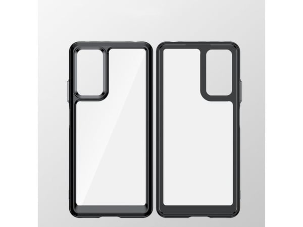 Outer Space-deksel til Xiaomi Poco X5 5G / Redmi Note 12 5G med fleksibel ramme - blå