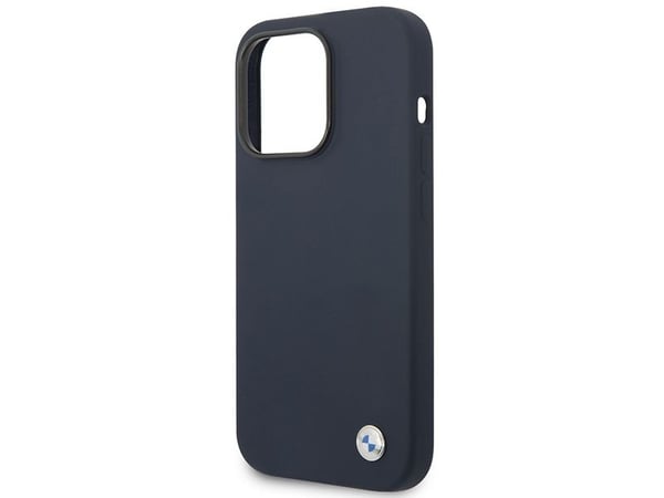 Veske BMW BMHMP14XSILNA iPhone 14 Pro Max 6,7" marineblå/marine Silikonmetalllogo MagSafe