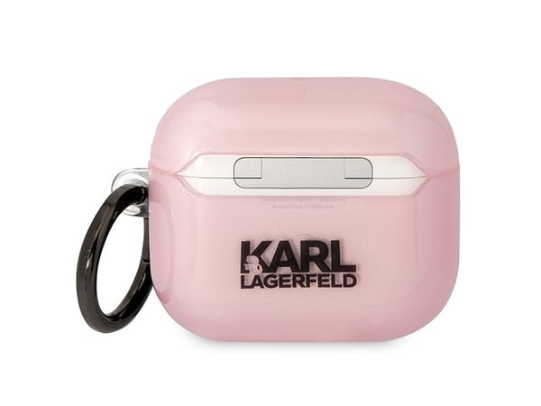 Karl Lagerfeld KLA3HNCHTCP dekselet til Airpods 3 - rosa/rosa Ikonik Choupette