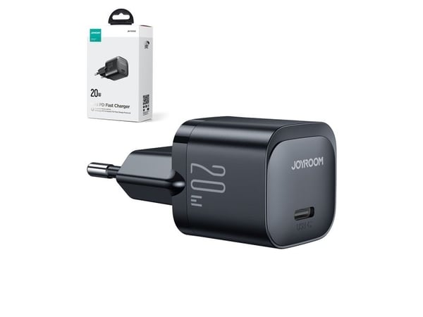 Mini USB C 20W laddare PD Joyroom JR-TCF02 - svart