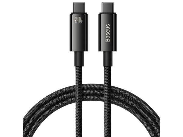 Baseus CAWJ040201, 3 m, USB C, USB C, USB 2.0, 0,48 Gbit/sek, Svart