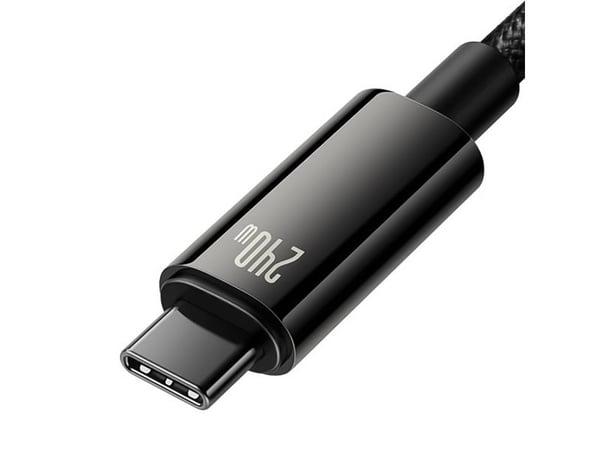 Baseus CAWJ040201, 3 m, USB C, USB C, USB 2.0, 0,48 Gbit/sek, Svart