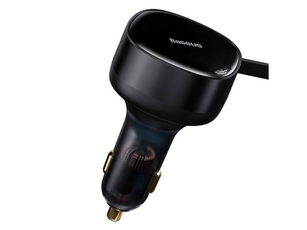 Billaddare 2-i-1 33W 2x USB-C (hane) Baseus Enjoyment - svart