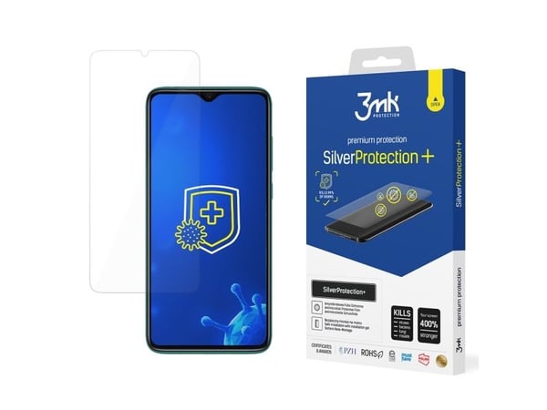 3MK 3MK 3MK Silver Protect+ Xiaomi Redmi Note 8 Pro, märkäasennus antimikrobinen elokuva