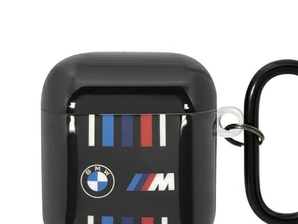BMW BMA222SWTK AirPods 1/2-deksel sort/sort flerfargede linjer