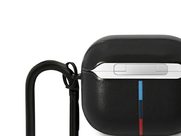 BMW BMA322PVTK AirPods 3:e gen-skydd svart/svart läder kurvad linje