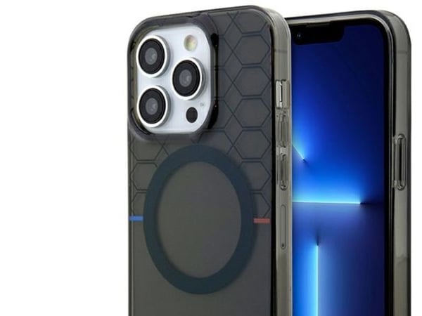 BMW BMHMP14LHGPK-skal till iPhone 14 Pro 6,1" - grå/grått mönster MagSafe